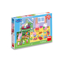 Puzzle Peppa Pig: Na prázdninách 3x55 dílků