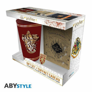 Harry Potter dárková sada (sklenice, zápisník, odznak) - neuveden