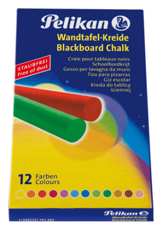 Školní křída Pelikan 12 ks, barevná - 